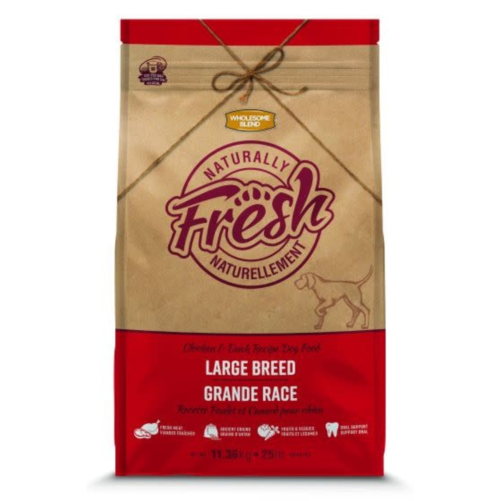 Wholesome Blend Wholesome Blend Naturally Fresh Large Breed Chicken And Duck Dog 11.36kg