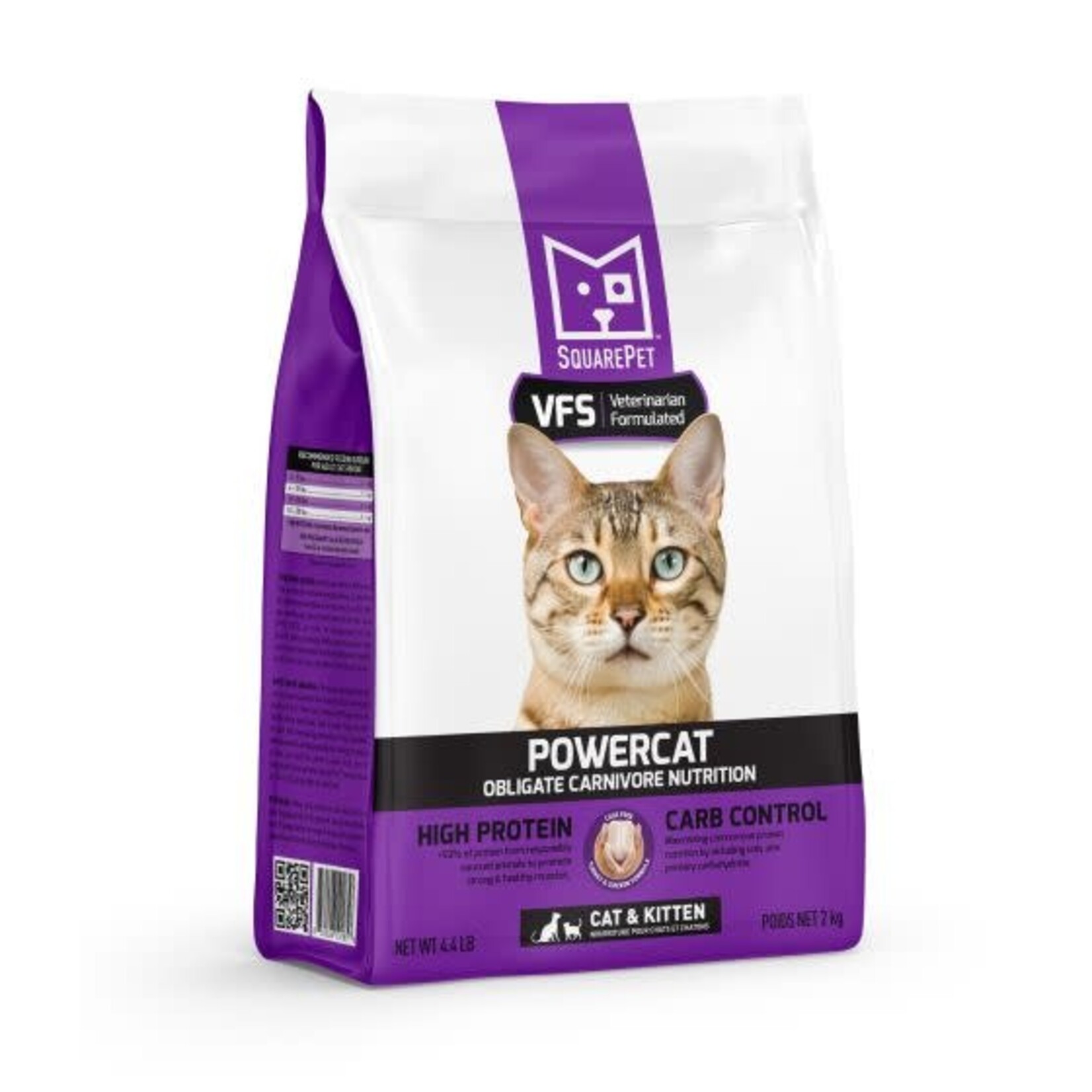 Square Pet Power Cat High Meat Low Carb Turkey & Chicken 4.4lb