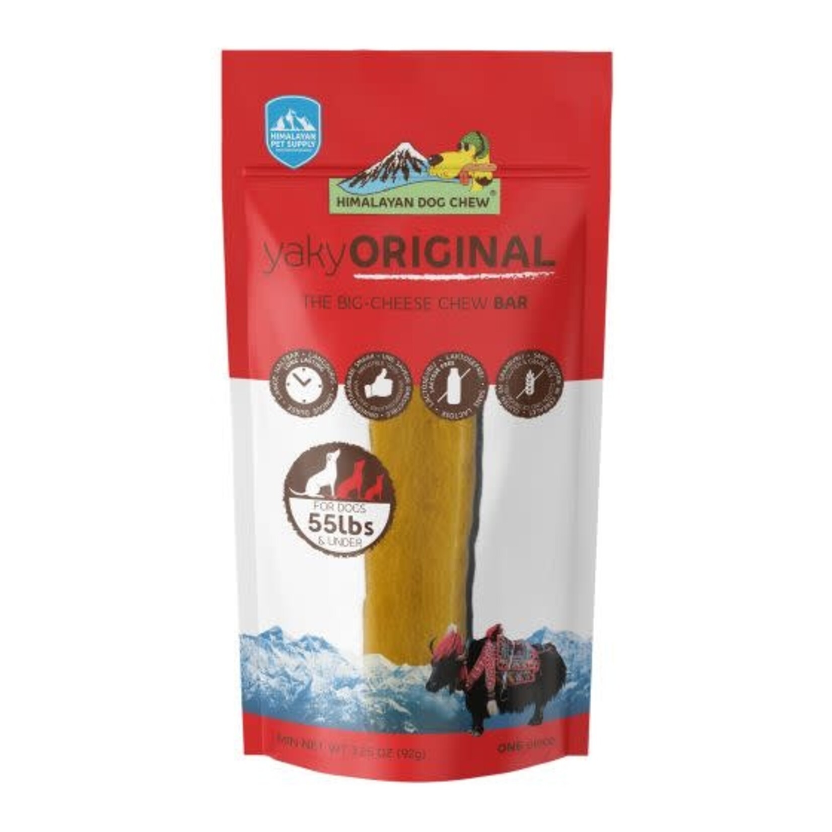 Himalayan Pet Supply Himalayan Dog Chew Yaky Original Cheese Large (Red - 55 lb and under)