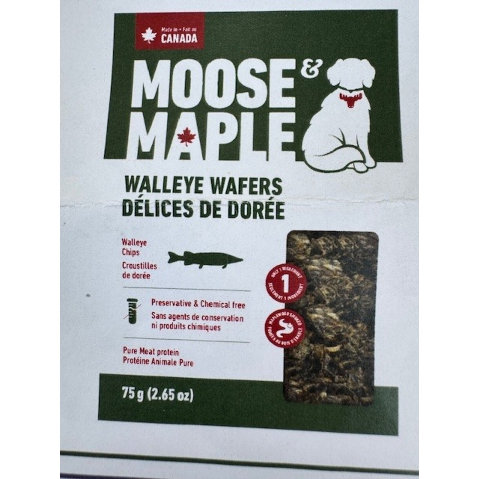 Moose & Maple Moose & Maple Walleye Wafers 75 g