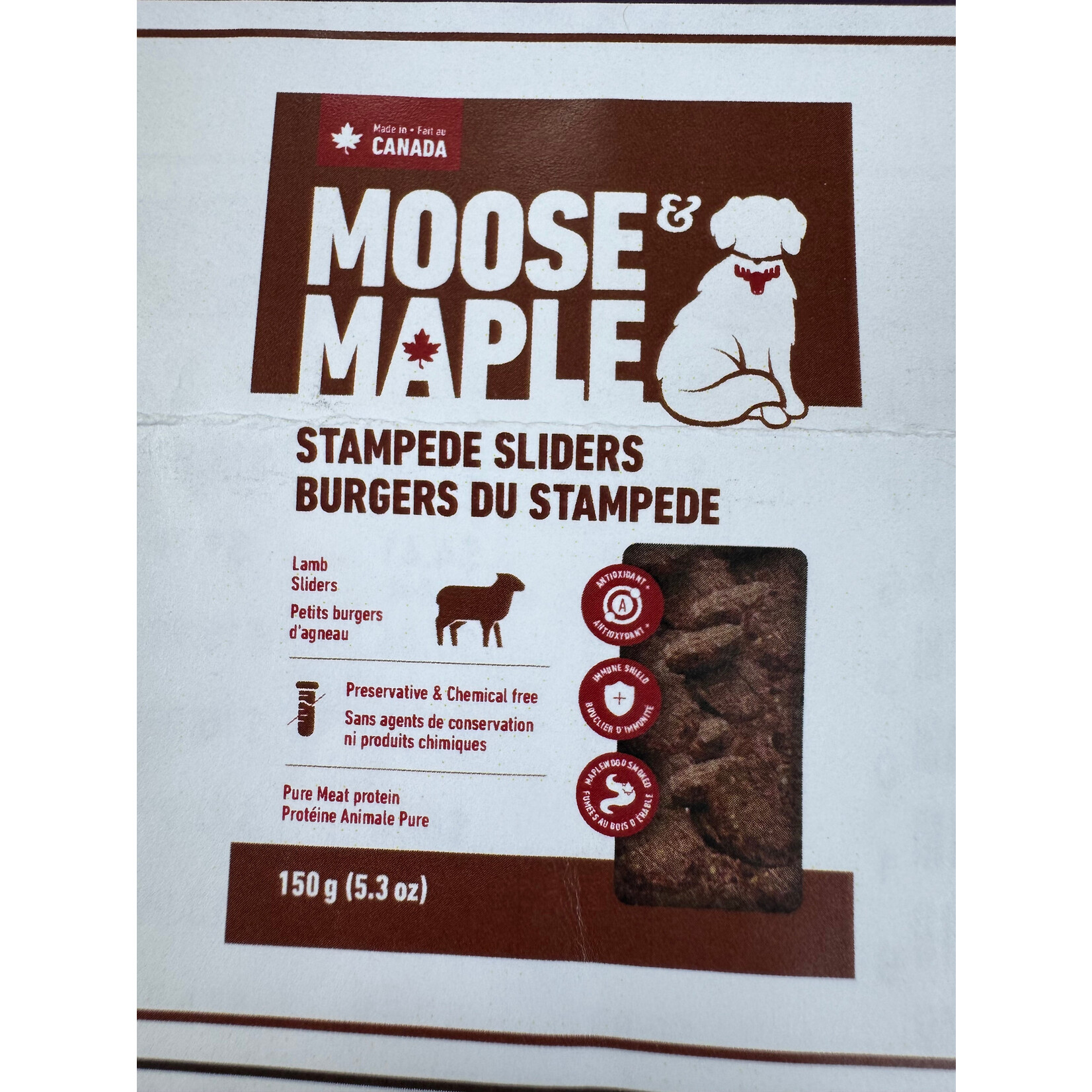 Moose & Maple Moose & Maple Stampede Sliders LAMB 150 g