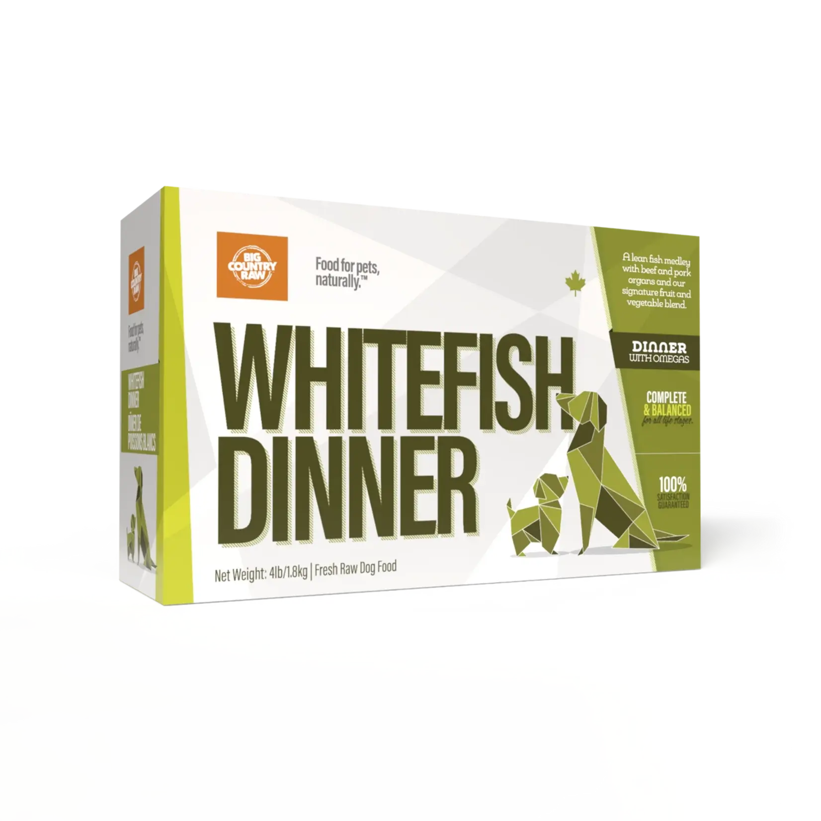 Big Country Raw Big Country Raw WhiteFish Dinner Carton - 4 lb