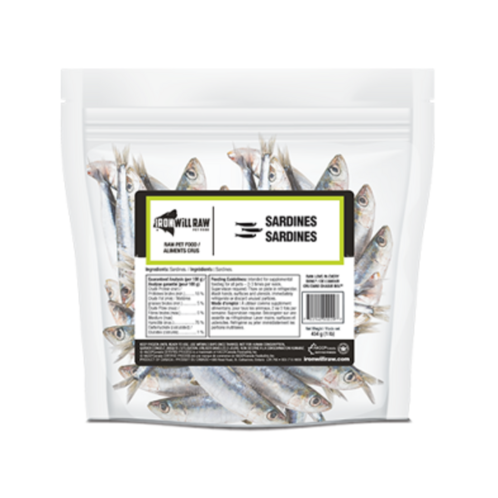 Iron Will Raw Iron Will Raw® Sardines Frozen Dog Treat 1lb