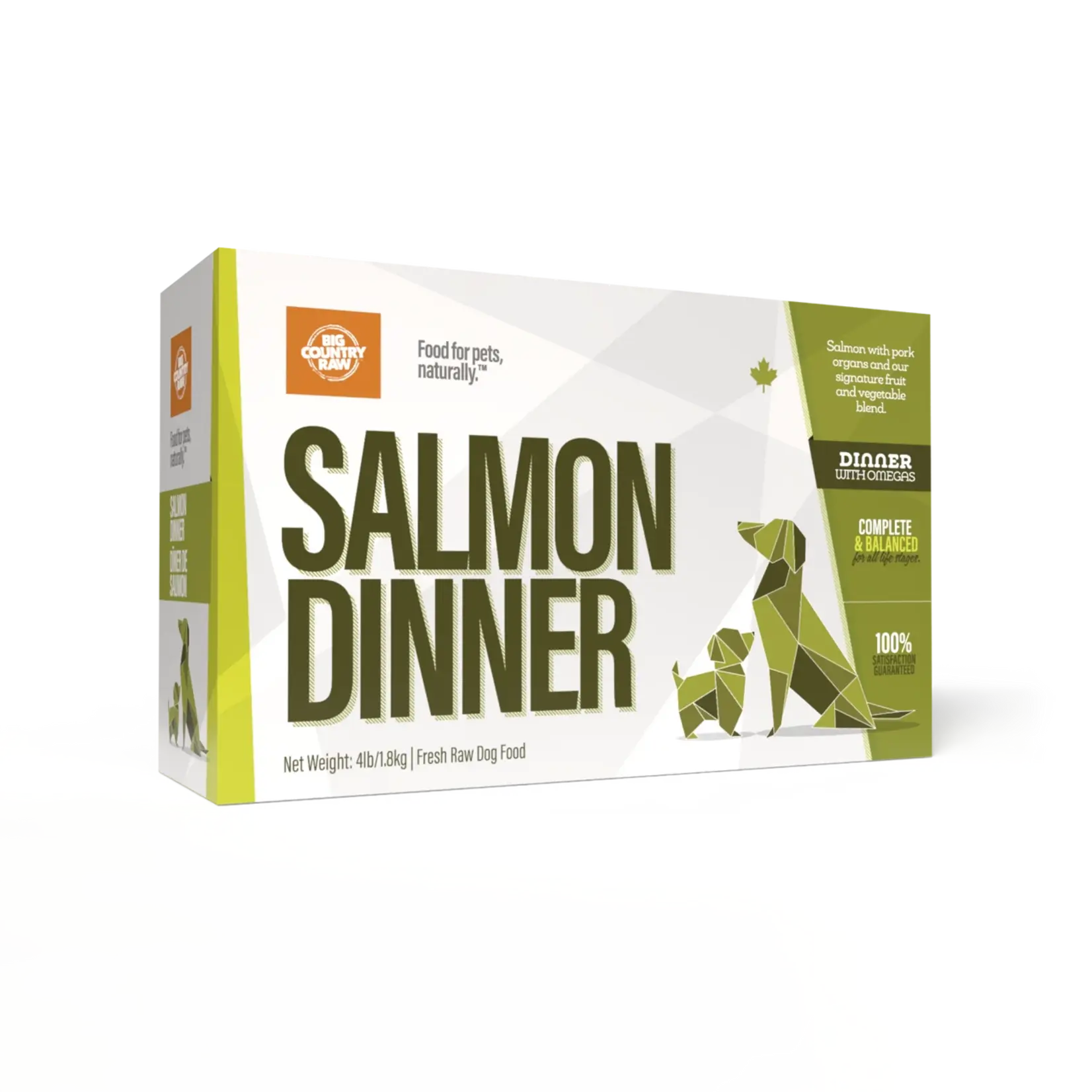 Big Country Raw Big Country Raw Salmon Dinner Carton - 4 lb (pork organs)