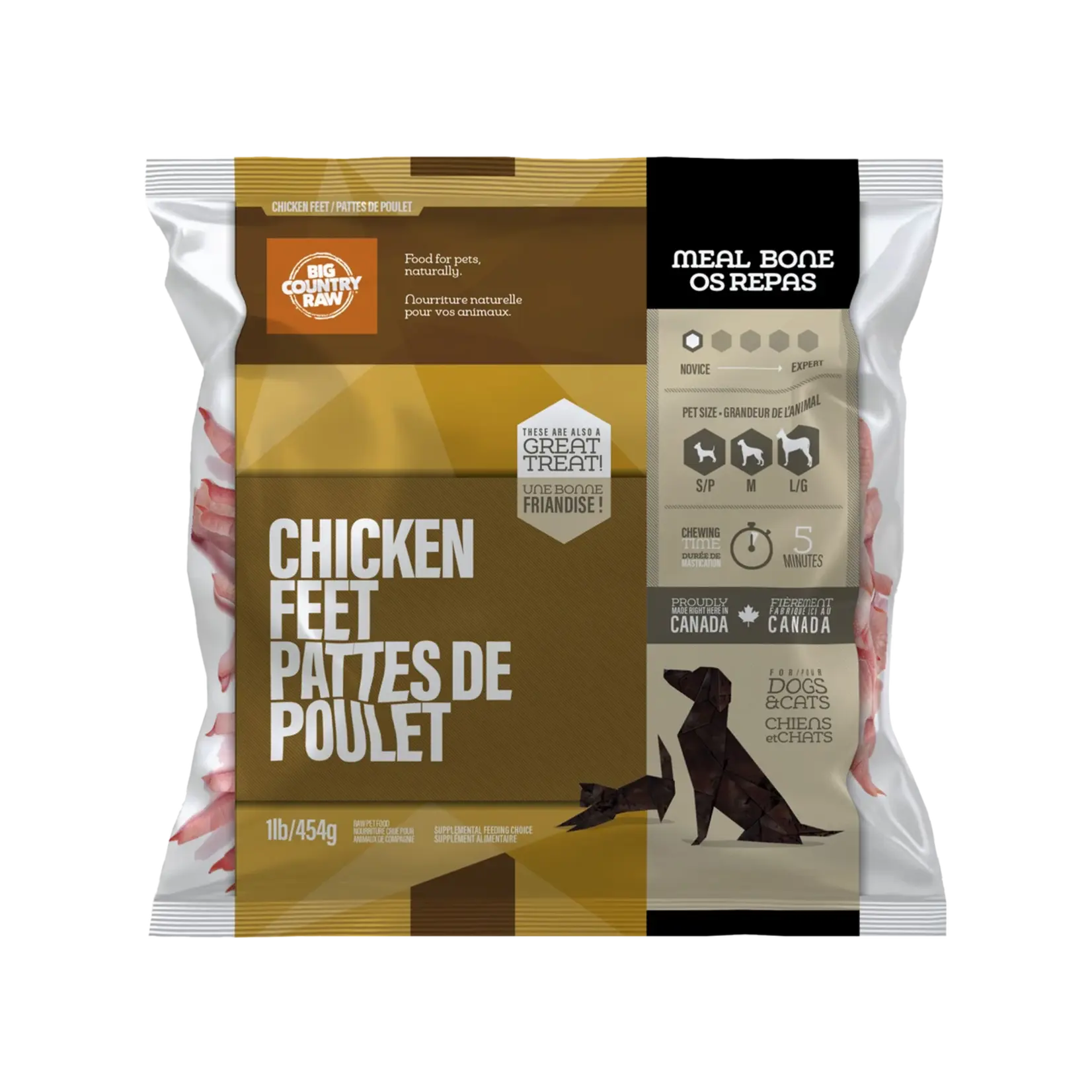 Big Country Raw Big Country Raw Chicken Feet 1lb