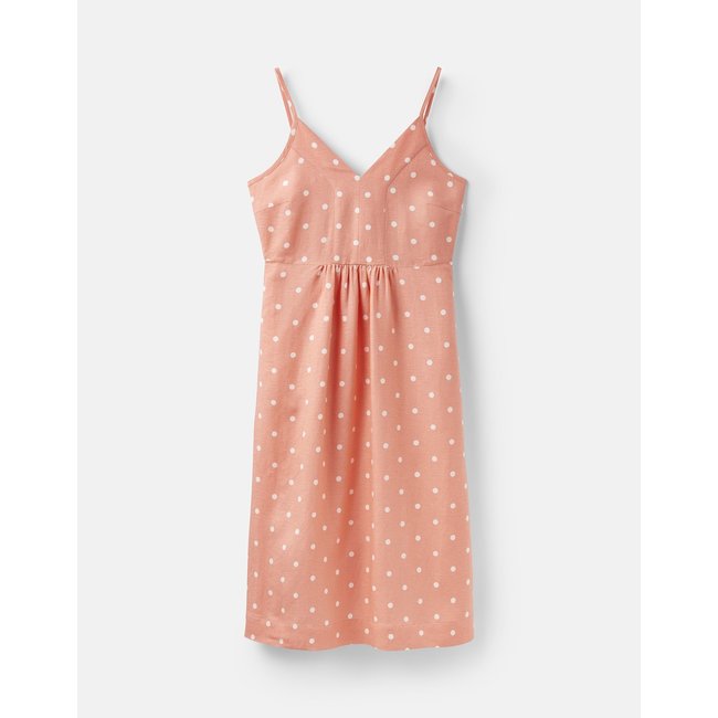 orange spot dress