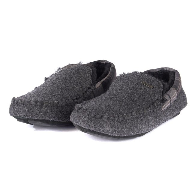grey barbour slippers
