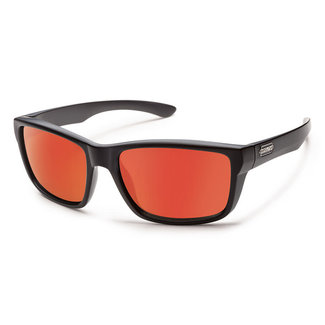 SunCloud Suncloud Mayor Matte Black with Polarized Red Mirror Lenses
