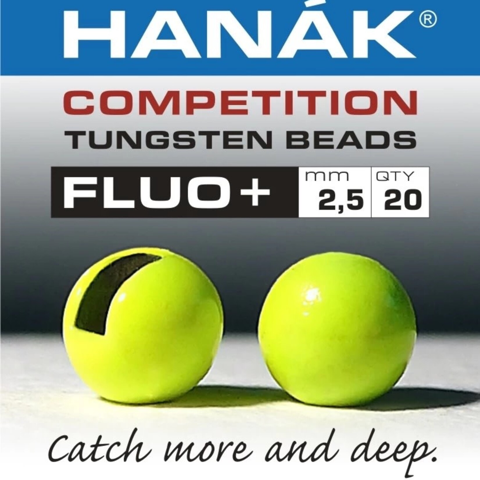 Hanak Hanak Competition Tungsten Beads  FLUO+