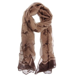 Joy Susan Joy Susan Brown Wild Elk Scarf