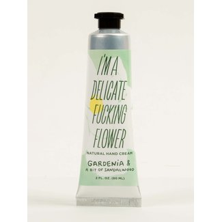 Blue Q Blue Q I'm a Delicate Fucking Flower Hand Cream - Gardenia & a Bit of Sandalwood