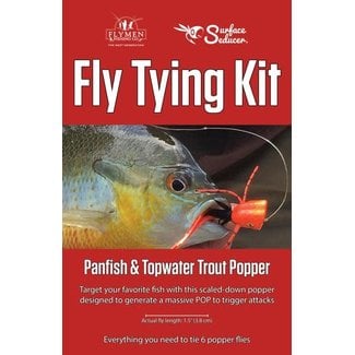 Flymen Fishing Fly Tying Kit - Panfish & Topwater Trout Popper