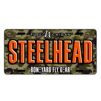 Boneyard Fly Gear Steelhead 6" x 12" Aluminum License Plate
