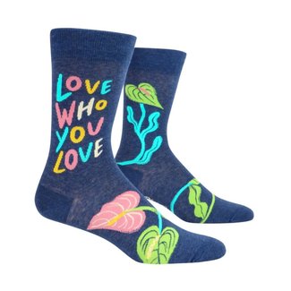 Blue Q Blue Q Men's Crew Socks - Love Who You Love