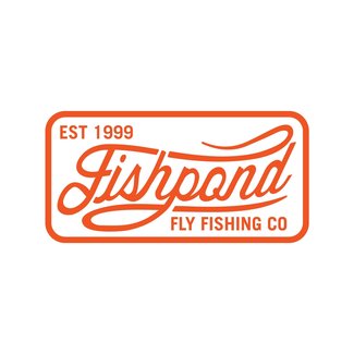 Fishpond Thermal Die Cut Sticker - Heritage Sticker- 5" - Orange