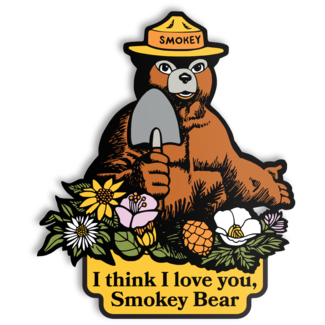 The Landmark Project The Landmark Project I Love You Smokey Bear Sticker