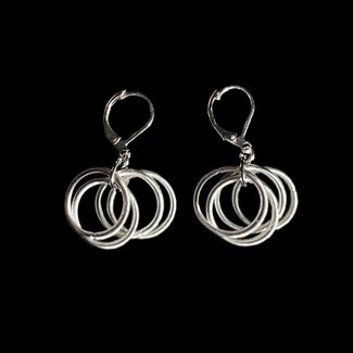 Sea Lily Sea Lily Silver Silk Infused Wire Loop Earring
