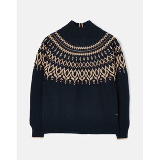 Joules Joules Women’s Elvie Embellished Fair Isle Sweater