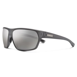 SunCloud Suncloud Boone Matte Silver Gray with Polarized Silver Mirror Lenses