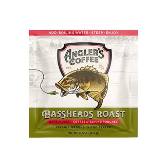 Angler’s Coffee Angler’s Coffee Bassheads Single Serve Fresh Brew Coffee Pouch