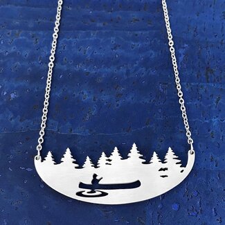 Close 2 UR Heart Close 2 UR Heart Canoe Stainless Steel Necklace