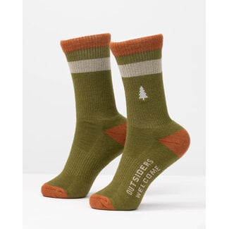 The Landmark Project The Landmark Project Out-of-Doors Club Socks Olive