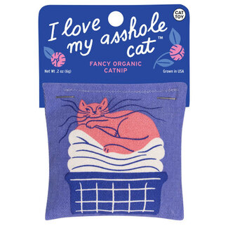 Blue Q Blue Q Organic Catnip Toy - I Love My Asshole Cat