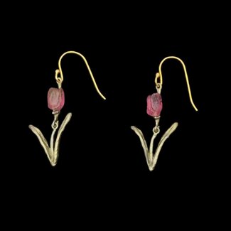Michael Michaud Design Michael Michaud Pink Tulip Earrings - Wire Drop
