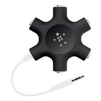 RockStar 5-Jack 3.5mm Audio Headphone Splitter