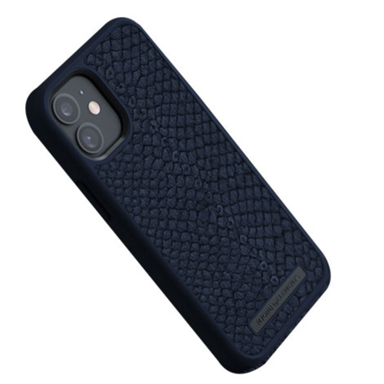 Njord Elements Premium Leather case for iPhone 12 Pro Max Petrol