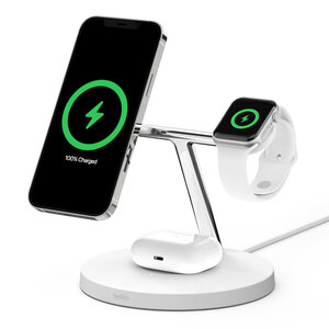 Belkin BOOST↑CHARGE™ PRO 3-in-1 Wireless Charger with MagSafe 15W