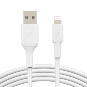 Belkin BOOST↑CHARGE™ Lightning to USB-A Cable (1m / 3.3ft, White) 2 Pack