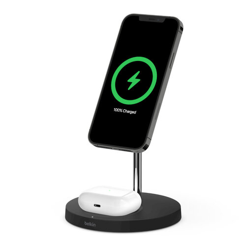 Belkin BOOST↑CHARGE™ PRO 2-in-1 Wireless Charger Stand with MagSafe 15W