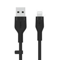 BOOST↑CHARGE™ Flex USB-A Cable with Lightning Connector 2m - Black