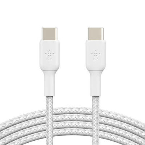 Belkin BOOST↑CHARGE™ Braided USB-C to USB-C Cable (1m, White)