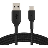 BOOST↑CHARGE™ Braided USB-C to USB-A Cable (3m, Black)