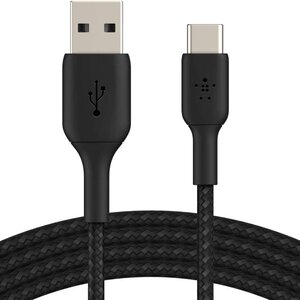 Belkin BOOST↑CHARGE™ Braided USB-C to USB-A Cable (3m, Black)