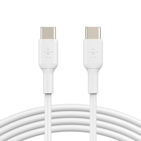 BoostCharge USB-C to USB-C Cable (1m / 3.3ft, White)