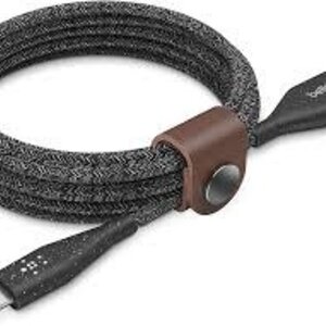 Belkin Duratek Lightning to USB-A Cable with Strap (3m Black)