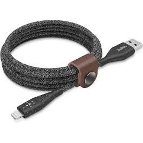 Belkin Duratek Lightning to USB-A Cable with Strap (3m Black)