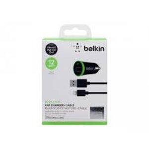 Belkin BOOST↑UP™ Car Charger with ChargeSync Cable (12 watt/2.4 Amp)