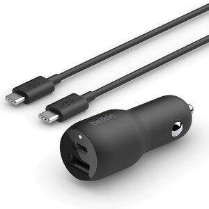 Belkin Dual Car Charger with PPS (37W)