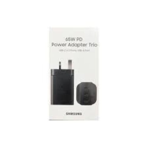 Samsung 65W PD Power Adapter Trio (USB-C x 2, USB-A x 1) UK Samsung 65W PD Power Adapter Trio (USB-C x 2, USB-A x 1) UK