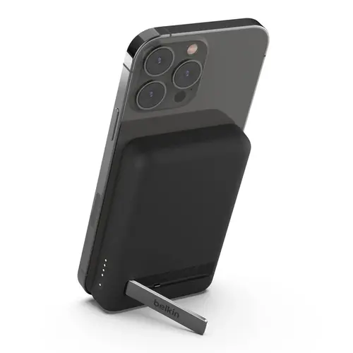 Belkin BoostCharge Magnetic Wireless Power Bank 5K + Stand Black