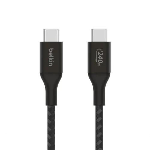 Belkin BoostCharge USB-C® to USB-C Cable 240W 2m Black Belkin BoostCharge USB-C® to USB-C Cable 240W 2m Black