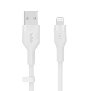Belkin BOOST↑CHARGE™ Flex USB-A Cable with Lightning Connector 1m - White