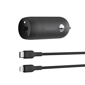 Belkin BoostCharge 30W USB-C Car Charger + USB-C to Lightning