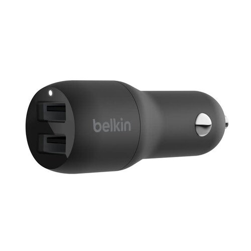 Belkin BoostCharge Dual USB-A Car Charger 24W Belkin BoostCharge Dual USB-A Car Charger 24W