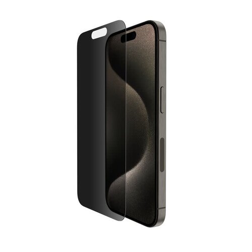 Belkin ScreenForce TemperedGlass Privacy Treated Screen Protector for iPhone 15 Pro Belkin ScreenForce TemperedGlass Privacy Treated Screen Protector for iPhone 15 Pro