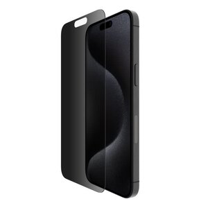 Belkin ScreenForce TemperedGlass Privacy Treated Screen Protector for iPhone 15 Pro Max